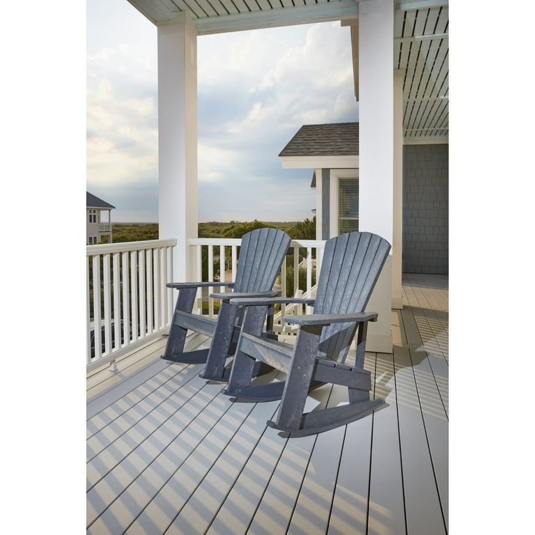 Sandiford Adirondack Rocking Chair Completely weatherproof Weight Capacity 600 lb