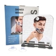 thumbnail image 1 of QualitChoice Fogless Shower Shaving Mirror with Squeegee for Bathroom Shavers and Tubs, 1 of 6