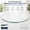 1/4" Thick - Pencil Polished Edge, variant on 24 Inch Round Clear Tempered Glass Table Top with Safe Polished Edge - Coffee, Dining & End Table Protector Surface