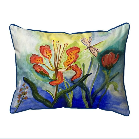 Betsy Drake Interiors Tiger Lily Large Indoor/Outdoor Pillow 16x20
