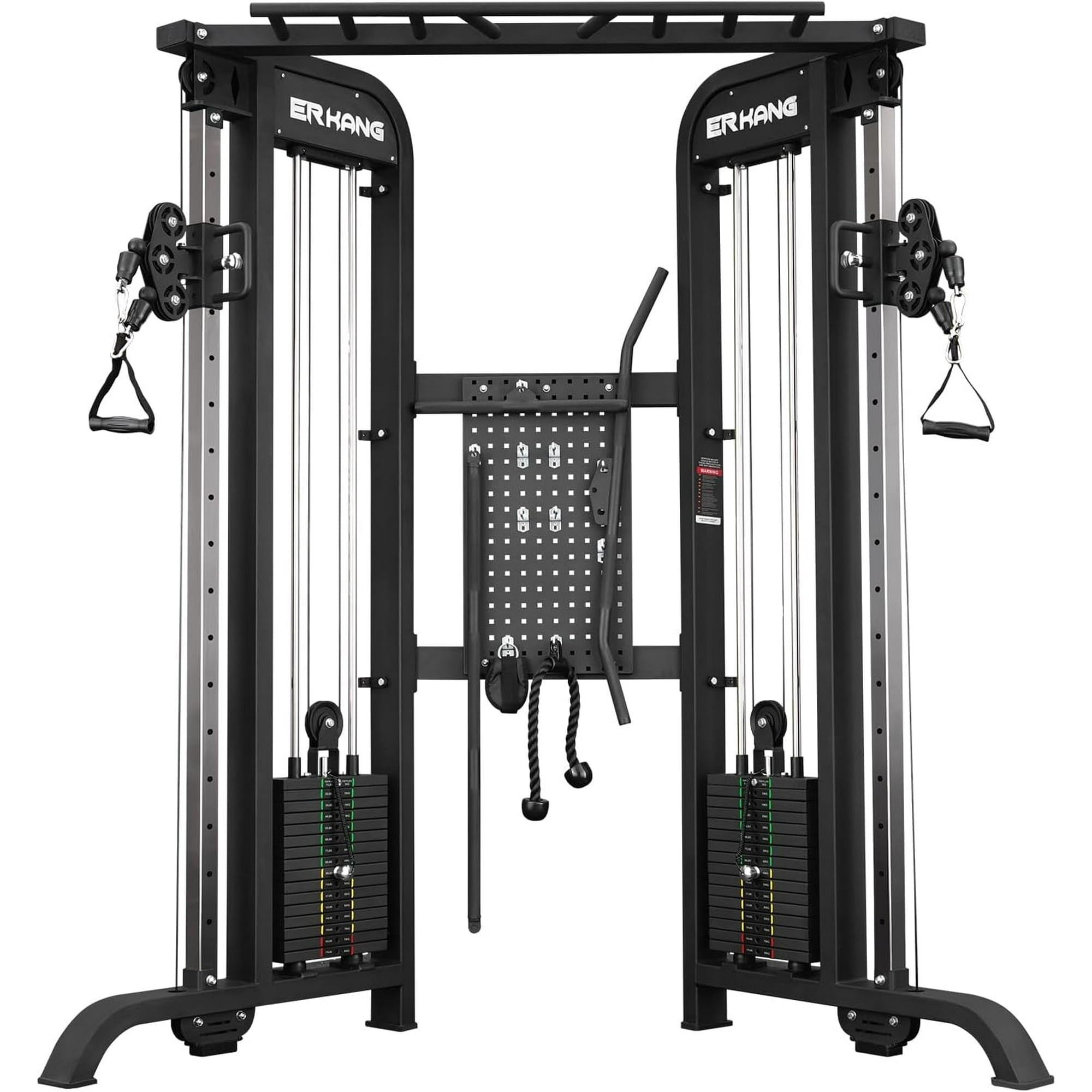 Titan Fitness Functional Trainer Home Kit 200 LB Double Stack Cable Pull Station with Push Handles Exercise Equipment Walmart