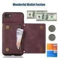 thumbnail image 3 of Mantto Crossbody Wallet Women Case for iPhone 7 Plus, iPhone 8 Plus,Credit Card Holder Phone Case with Strap,PU Leather Purse with Lanyard Bling Flip Cover For iPhone 8 Plus/7 Plus, Wine Red, 3 of 10
