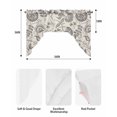 thumbnail image 6 of Spring Floral Swag Valance for Windows 56'' x 36'', Vintage Summer Botanical Farmhouse Light Filtering Kitchen Curtains Valances for Bathroom/Living Room/Bedroom/Café, Rod Pocket Curtain Panel, 6 of 6