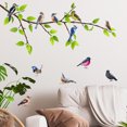 thumbnail image 1 of Un conjunto de pegatinas de pared de rama de árbol de pájaro, pegatina decorativa, pared, 1 of 4