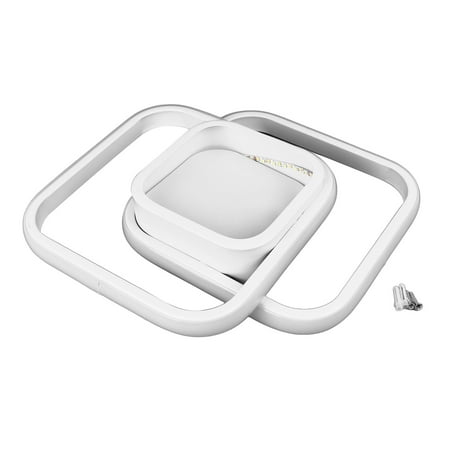 

LED Ceiling Light 24W Modern Rectangle 3000K Aluminium Flush Mount Light Fixture Warm Lighting 110265V for Bedroom Kitchen Living Room White