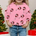 thumbnail image 2 of FJHNGBDH Christmas Children's Kids Girl's Boy's Pullover Sweatshirt Cartoon Cup Sequins Printed Crew Neck Long Sleeved Sweatshirts Fashion Casual Spring Autumn Loose Top 5-6 Years, 2 of 4