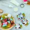 thumbnail image 5 of 90pcs Handmade Label Bands Abstract Pattern Wrapper 9 Styles No-Adhesive Paper Tape Crafts Wrapper Sleeves Covers Vertical Tags for Soap Lotion Bars Bath Gift Wrapping 8.5x1.9 inch, 5 of 9