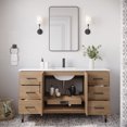thumbnail image 7 of Fresca Fcb4460-Cwh-U Sawyer 60" Free Standing Single Basin Vanity Set - Mocha Birch, 7 of 7
