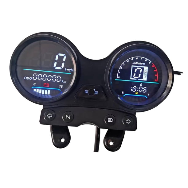 Cuentakilómetros Velocímetro,Reparación del velocímetro del odómetro de la motocicleta DC 12V,Cuentakilómetros digital para moto Velocímetro 12V USB,Velocímetro de motocicleta Indicador Cola Cuentakilómetros Velocímetro