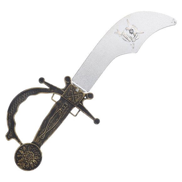 KAKOWELY Interesante modelo de espada pirata de Halloween, accesorio de plástico para fotos.