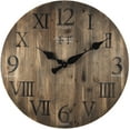 thumbnail image 1 of FirsTime & Co. Rustic Barnwood Wall Clock, 24", Weathered Barn Wood, 1 of 3