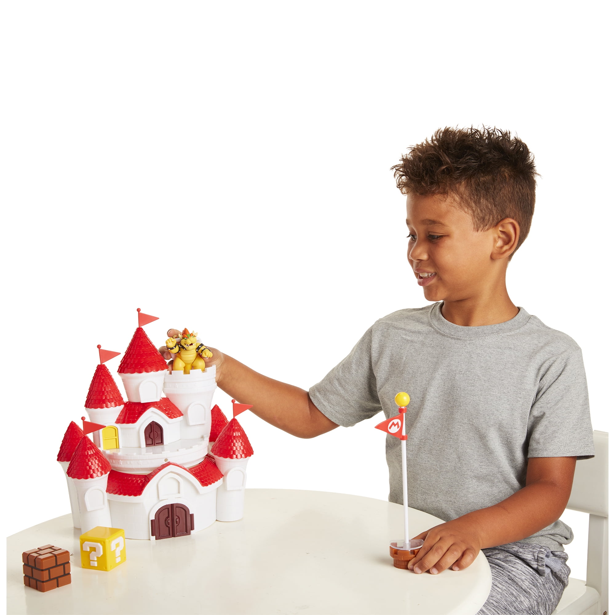 nintendo mushroom kingdom castle playset