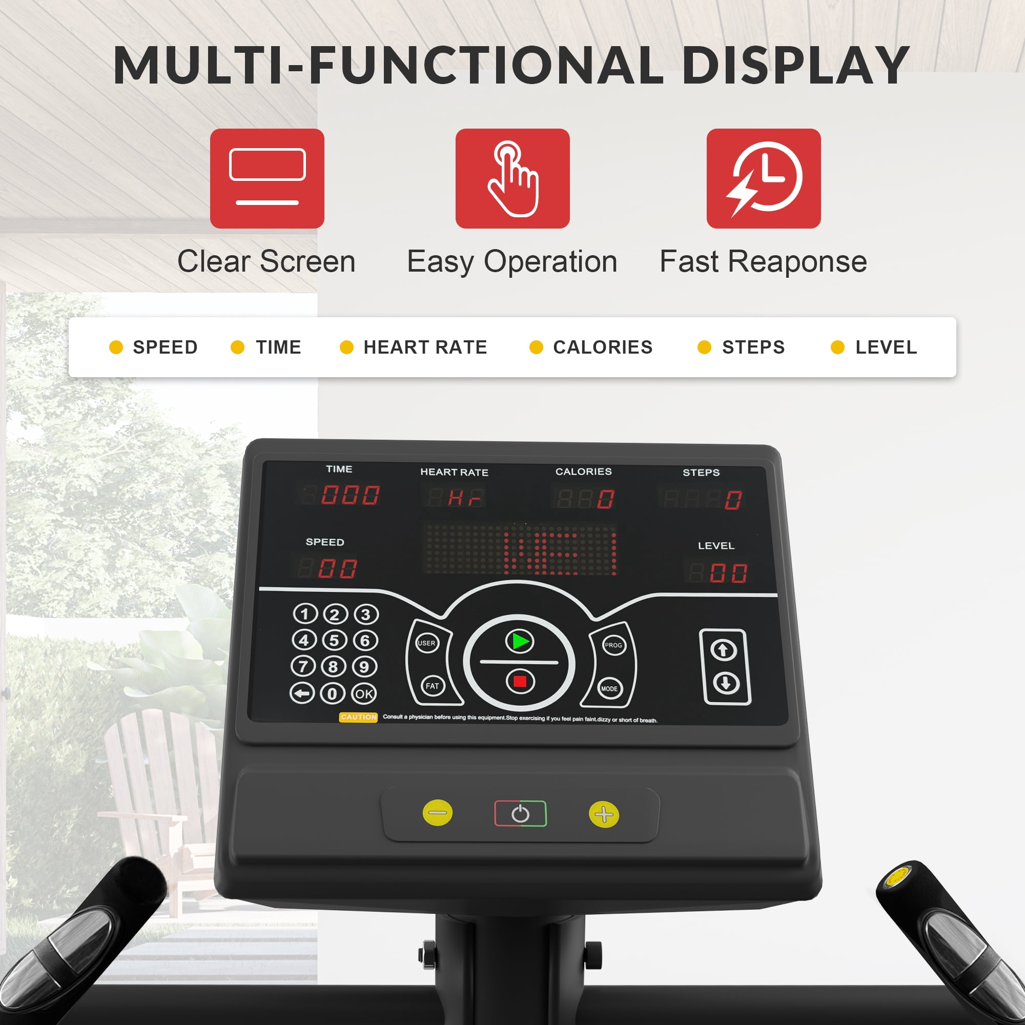 Sprint Demon Continuous Climbing Stair Stepper Machine, Cardio Workout Equipment，Adjustable Resistance Levels，for Home Gym
