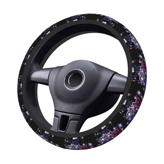Toilet-Man Steering Wheel Cover Elastic Stretch Breathable Vehicle Steering Wheel Protector Car Interior Accessories