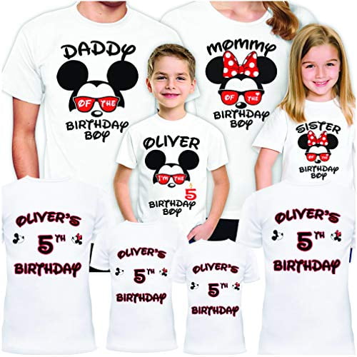Disney Family Shirts Set of 4-5-6-7 Mickey Minnie Vacation Matching Trip for Gift Christmas T-Shirt 2022 White Men