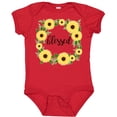 thumbnail image 3 of Inktastic Blessed Sunflower Wreath Girls Baby Bodysuit, 3 of 5
