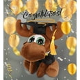 thumbnail image 2 of DolliBu Sparkle Eyes Moose Graduation Plush Toy - Super Soft Graduation Stuffed Animal Dress Up Gown and Cap with Tassel Outfit - Cute Congratulatory Graduation Gift - 6 Inches, 2 of 6