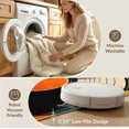thumbnail image 5 of ODIKA 9'x12' Washable Area Rug Record Vinyl Vintage Retro Spinning Disc Equalizer Shaped Music for Dining Room, Basement, Large Office, Non-Slip Chair-Friendly, 5 of 7