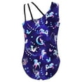 thumbnail image 5 of iiniim Kids Girls One-Piece Sleeveless Ballet Leotard Gymnastic Yoga Dance Sports Bodysuit 4-16 Fairy Navy 16, 5 of 6