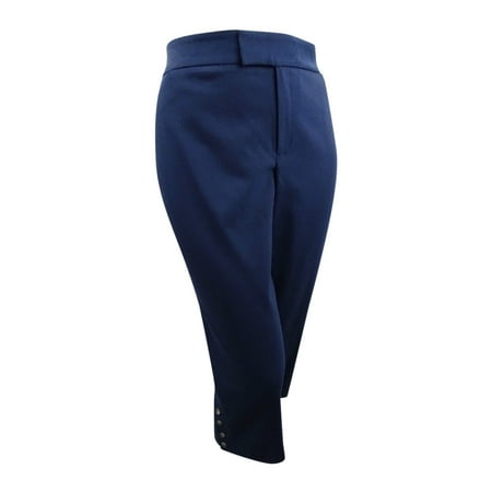 - Charter Club Women's Plus Cropped Button-Hem Capri Pants (20W, Intrepid Blue)