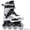 WHITE, variant on Adult Inline Skates 4-Wheel For Men & Women, Fitness Recreational Roller Skates With PU Wheels & ABEC-5 Bearings, Lace-Up Support, EU 35-46, For Beginners & Intermediate