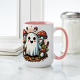thumbnail image 4 of CafePress - Halloween Vintage Cottagecore Mushrooms - 15 oz Ceramic Large White Novelty Mug, 4 of 4