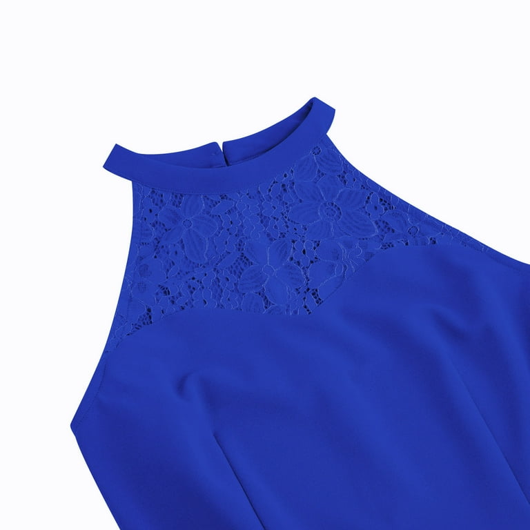 lulus short homecoming dresses Light Blue Halter A-Line Party Dress, Lovely Blue V-Neck Homecoming Dr main image 0