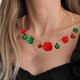 thumbnail image 1 of onlyliua Ofertas Semanales Lindo Collar Navideño para Papá Noel, Árbol de Navidad, Campana Navideña, Joyería Navideña para Mujer, Regalo Navideño de Moda, 1 of 6