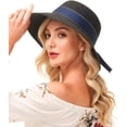 thumbnail image 4 of Women Sun Hat Summer Straw Hat Floppy Beach Hat Wide Brim UV Protection Hats UPF 50 with Chin Strap, 4 of 7