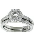 thumbnail image 3 of Pompeii 1/4ct Pave Halo Diamond Mount Engagement Ring Setting (G/H,I1), 3 of 3