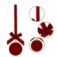 thumbnail image 6 of Lilixerw 2 PCS Christmas Ball Ornament,Wine Red Velvet Bow Decorations for Xmas Tree,Christmas Wreath & Gift Wrapping,5.5Inch Hanging Festival Balls, 6 of 6