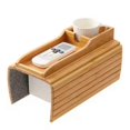 thumbnail image 1 of Couch Cup Holder, Couch Drink Holder, Natural Bamboo Sofa Cup Holder Armrest Tray, Portable Couch Ar, 1 of 5