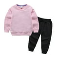 thumbnail image 4 of Esaierr Kids Boys Girls 2Pcs Unisex Sweatshirts Jogger Pants Set 2-14Y Big Kid Fall Winter Track Suits Active Pants 2-14Y Toddler Long Sleeve Sweatsuit Sweatpants Outfits, 4 of 5