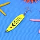 thumbnail image 3 of 13g Cuchara 3 Ganchos Pesca Señuelo Lentejuelas Paillette Gancho (Amarillo), 3 of 6