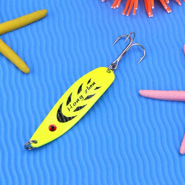 13g Cuchara 3 Ganchos Pesca Señuelo Lentejuelas Paillette Gancho (Amarillo) Ndcxsfigh Nuevos Originales