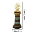 thumbnail image 3 of LEHOZIHEQ Mediterranean Style Decorative Lighthouse, with Warm Light Retro Led Figurine, Sculpture for Tabletop Centerpiece, 3 of 6