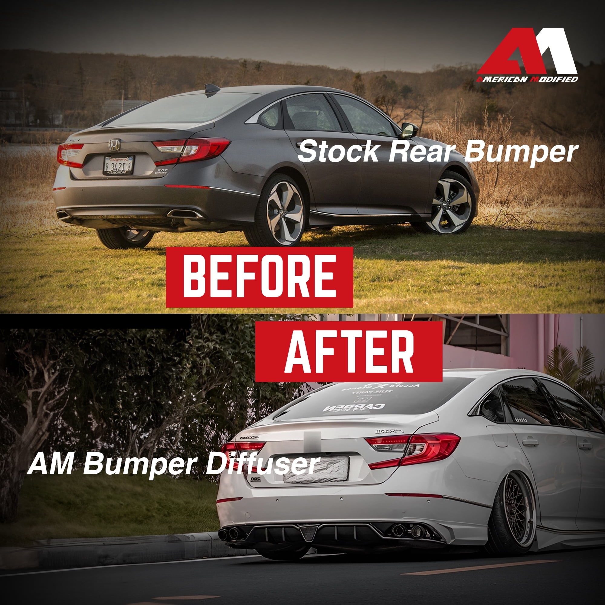 AMERICAN MODIFIED 18-23 Honda Accord Aerodynamic Rear Lip Spoiler, White