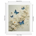 thumbnail image 2 of Paint by Numbers Kit for Adults, Blue Butterflies White Blossoms Paint by Numbers, Easy Paint by Numbers Kit for Adults Beginner, DIY Adult Paint by Number Kits on Canvas, Home Decor, 2 of 7