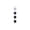 Black, variant on Slimline Buttons-White 4-Hole 3/4" 4/Pkg