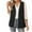 Black, variant on Winter Warm Women's Sleeveless Blazer Vest Fully Lined Casual Work office Jacket with Pockets Red XXXL(XXXL)