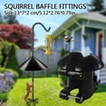 thumbnail image 2 of Squirrel Baffle Accessory for Bird Feeder Pole, Pole Mounted Buckle Stopper for Bird House Guard, 1 Pack, 2 of 7