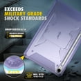 thumbnail image 6 of Fintie Shockproof Case for Samsung Galaxy Tab S10 Lite/ S10 FE/ S9 FE 5G 10.9 Inch/Tab S9 11 Inch, Tuatara Rugged Unibody Hybrid Bumper Kickstand Cover Built-in Screen Protector, Lilac Purple, 6 of 10