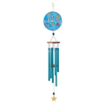 Enesco Allen Designs Crazy Cats Metal Wind Chime 28in H