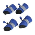 thumbnail image 1 of 4 Pcs Waterproof Anti Dog Boots All Seasons Pet Booties For Small to Medium Dogs Size XXL (Blue), 1 of 5