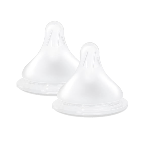 Tetina Flujo Alto Spectra Transparente Repuesto para Biberón de Cuello Ancho