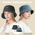 thumbnail image 2 of Reversible Winter Bucket Hat for Men Women Trendy Faux Fur Fisherman Hat Black, 2 of 6