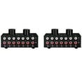 thumbnail image 1 of 2X 6 Input 1 Output Switcher Audio Source Selection Switcher RCA Audio Input Signal Selector Switch,2 x 6 input 1 output stereo audio signal selection switcher,black, 1 of 9