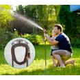 thumbnail image 7 of Cnshop Heavy Duty Metal Garden Hose Holder, Wall Mount Water Hose Hanger for Outside Yard, Black, 7 of 7