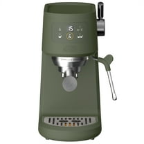 Thyme & Table Barista Mini Espresso Machine with 15-Bar Pressure and Steam Wand, Dusty Moss