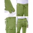 thumbnail image 4 of Adar Pro Scrubs For Women - Skinny Leg Yoga Scrub Pants - P4100P - Spring Leaf - S, 4 of 7